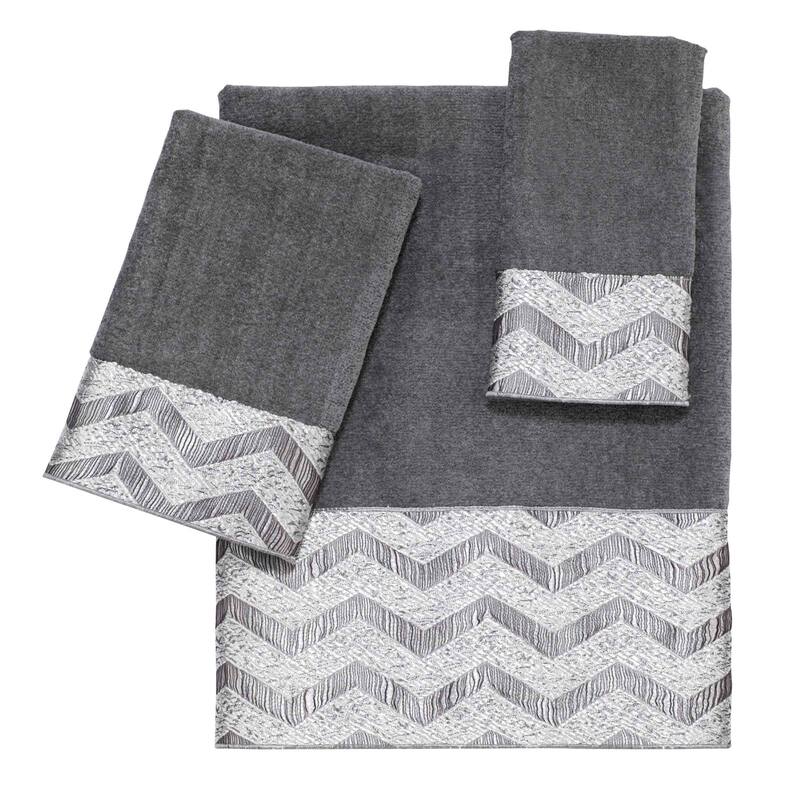 Avanti Chevron Galaxy 3-Piece Towel Set - Towel 3pc Set - B/H/FT