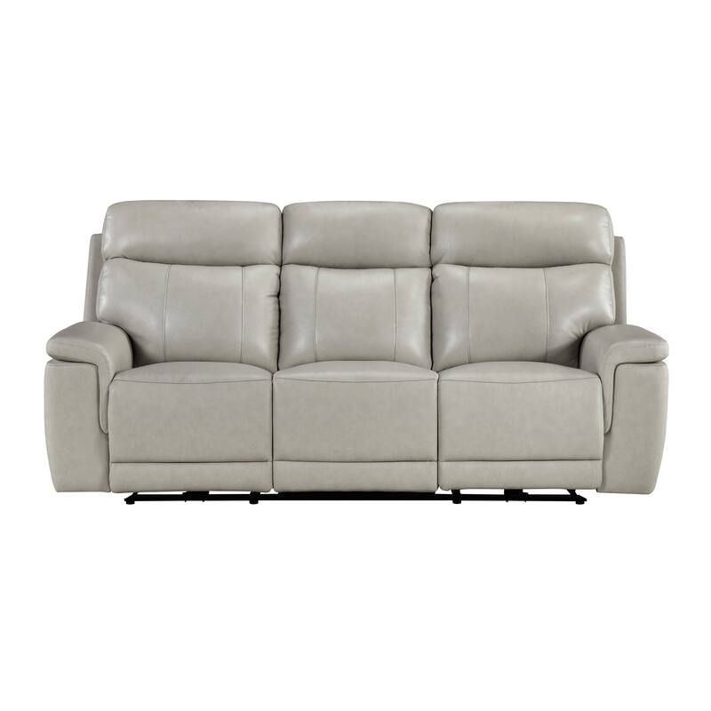 Vireo 87" Leather Power Double Reclining Sofa with Power Headrest