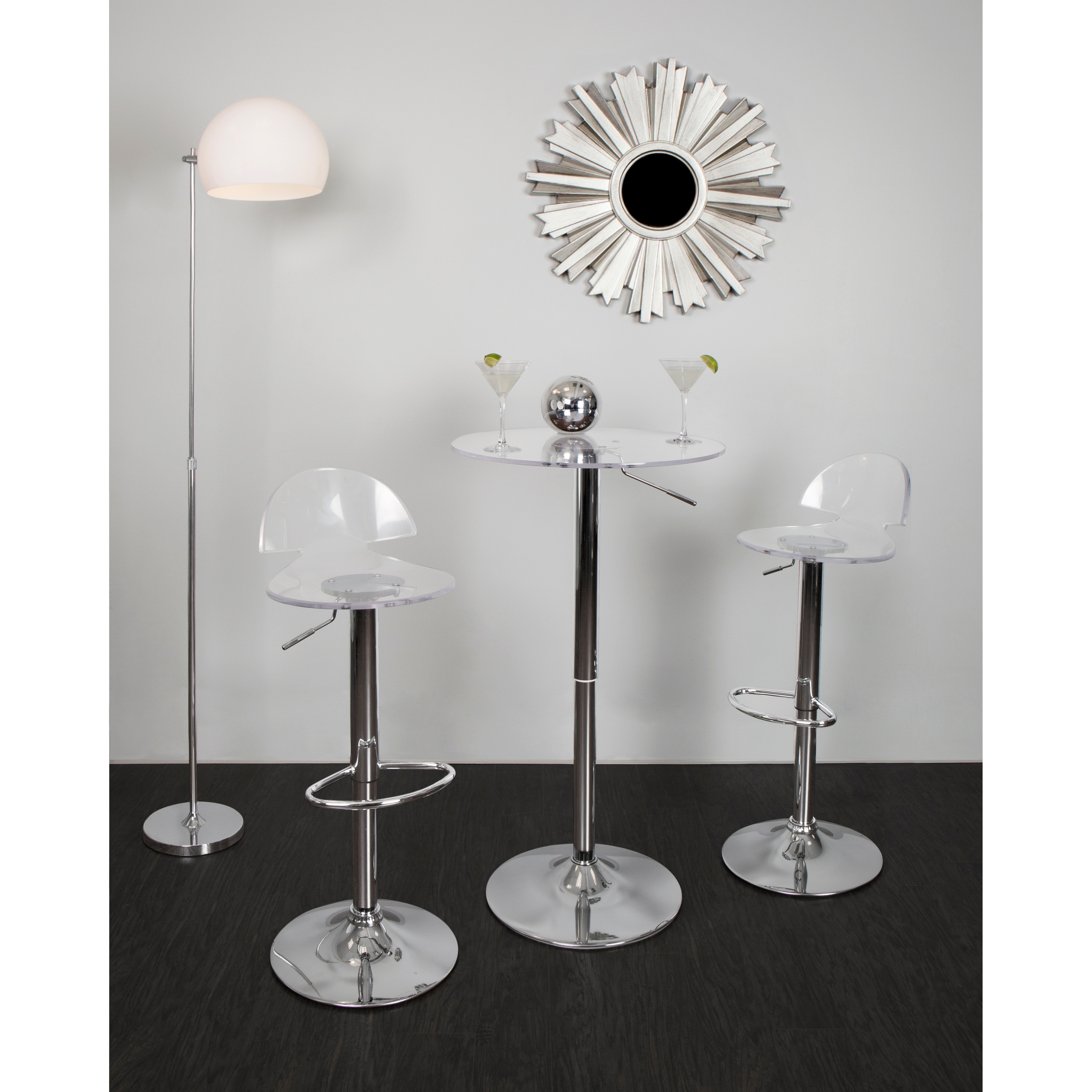 Clear acrylic deals bar table
