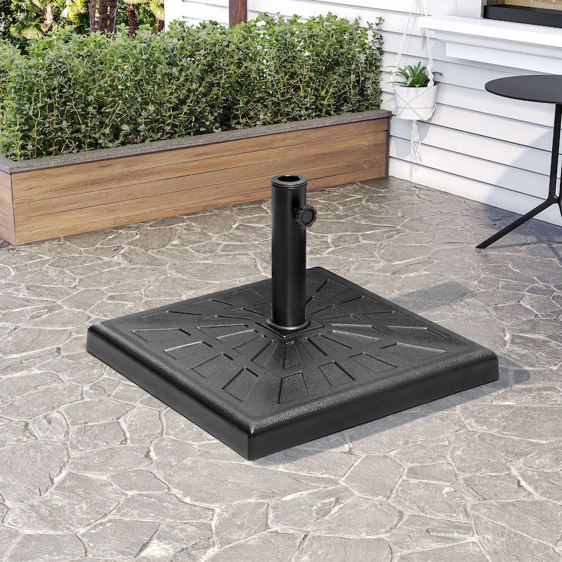Outdoor 43 lbs Heavy Duty Square Umbrella Base for Market Umbrella