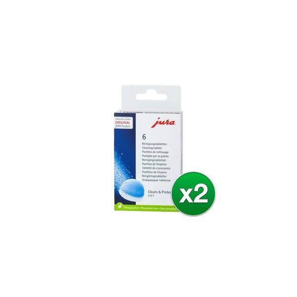 Jura Coffee Machine 2Phase Cleaning Tablet Original (2 Pack) Bed