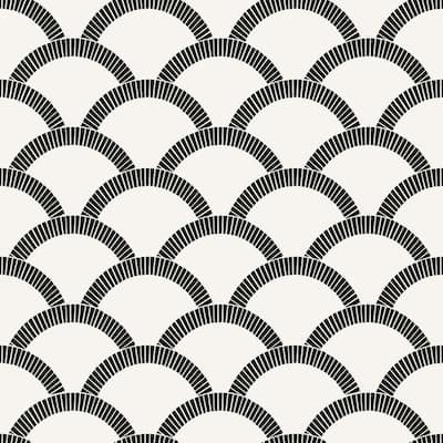 Mosaic Scallop Removable Peel and Stick Wallpaper