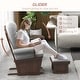 preview thumbnail 28 of 30, Nursery Glider Rocking Chair w/ Ottoman, Thick Padded Cushion Seating