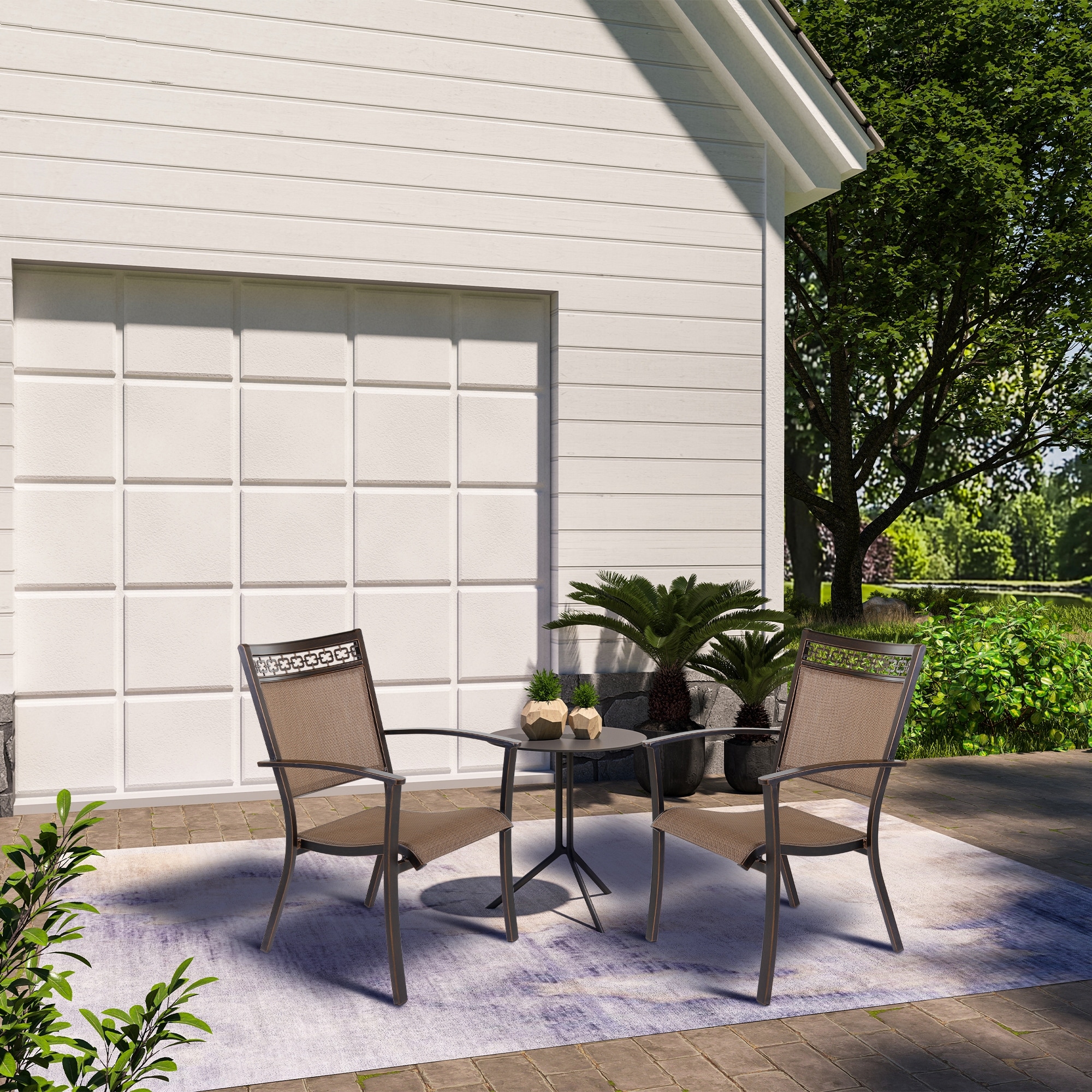 Clihome Outdoor Dining Chairs, Set of 4