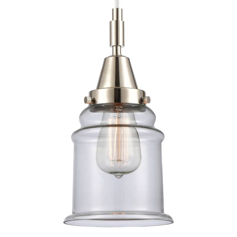 Innovations Lighting 447-1P-G182 Canton 6" Wide Mini Pendant with - Polished Nickel