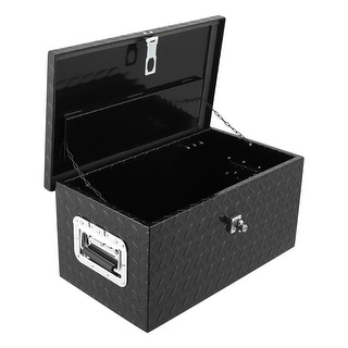 20 Inch Aluminum Diamond Plate Tool Box With Lock and Keys - Bed Bath ...
