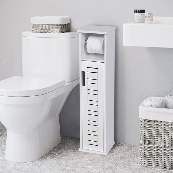 Toilet Paper Storage Cabinet with Dispenser Toilet Organizer 7.2 L x 7.2 W x 29.9 H On Sale Bed Bath Beyond 21868354
