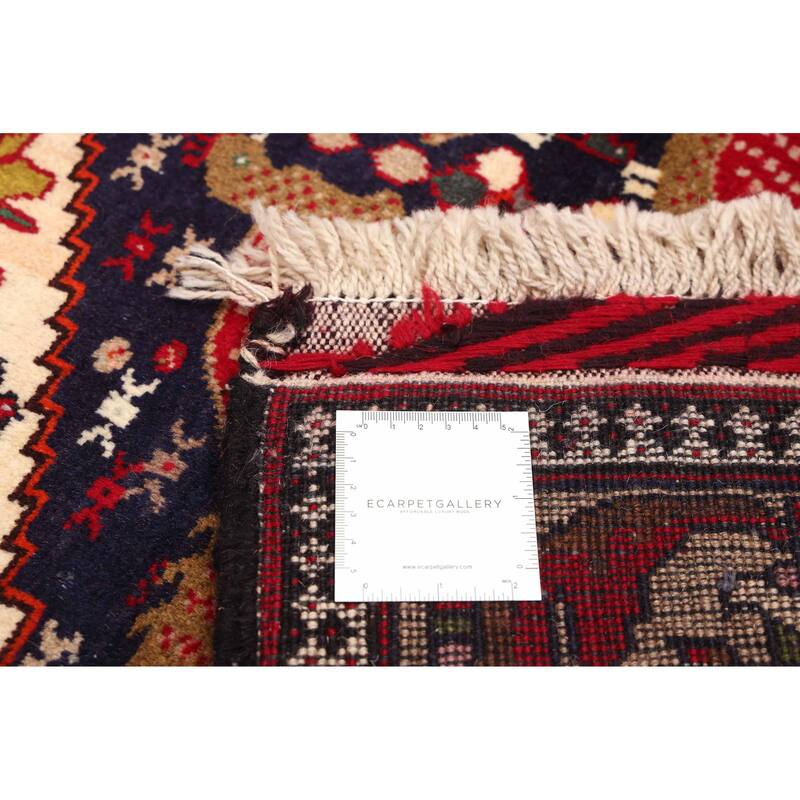 ECARPETGALLERY Hand-knotted Teimani Cream Wool Rug - 3'6 x 6'11