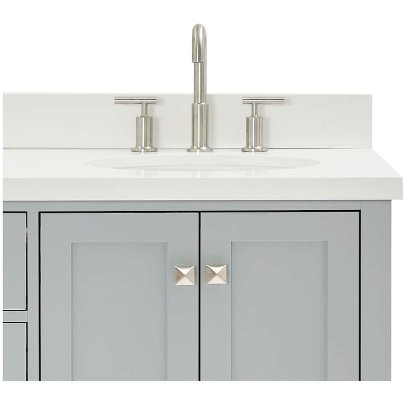 Ariel A067DWQOVO Cambridge 67" Free Standing Double Oval Basin Vanity