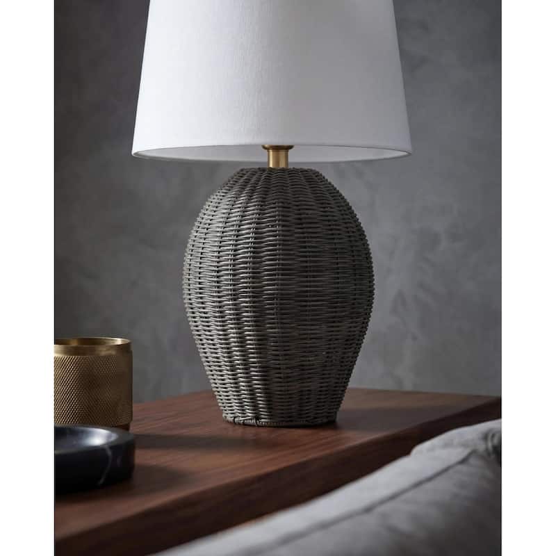 Livabliss Jacaranda Global Accent Floor Lamp - 24"H x 14"W x 14"D