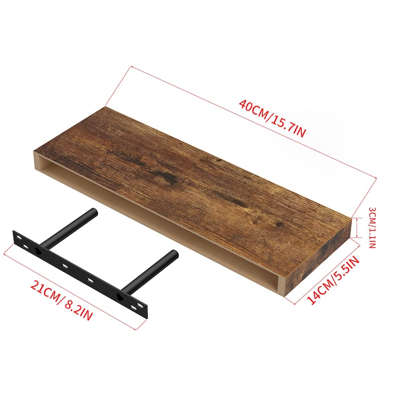 Homy Casa Wall-Mounted Floating Shelf, Set Bathroom, Functional
