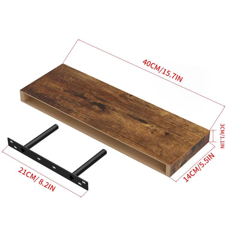 Homy Casa Wall-Mounted Floating Shelf, Set for Living, Modern Sturdy