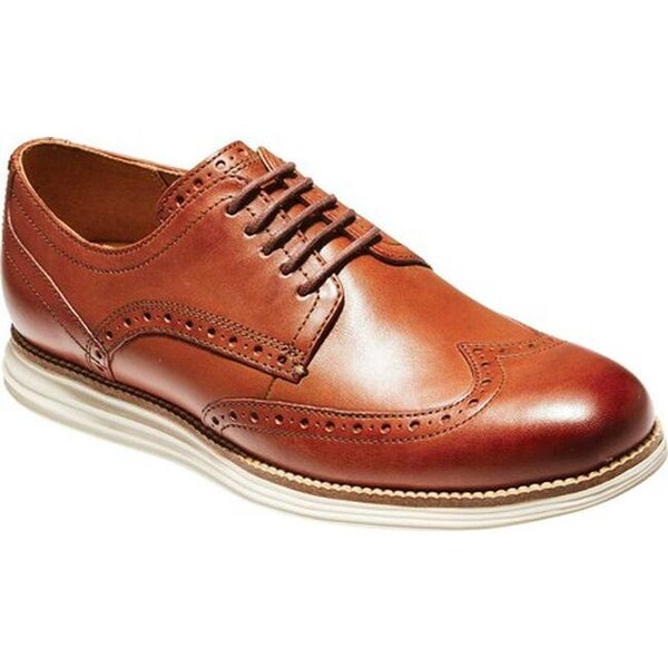 cole haan original grand cognac wingtip oxfords