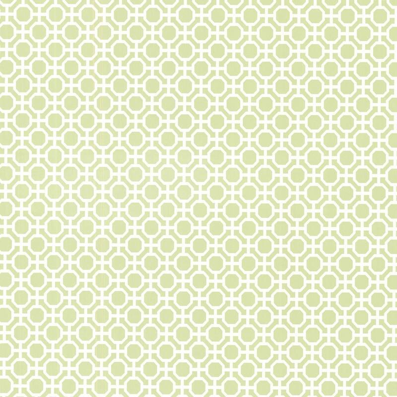 Brewster Beatrix Celery Modern Geometric Wallpaper - 20.5in x 396in x 0.025in