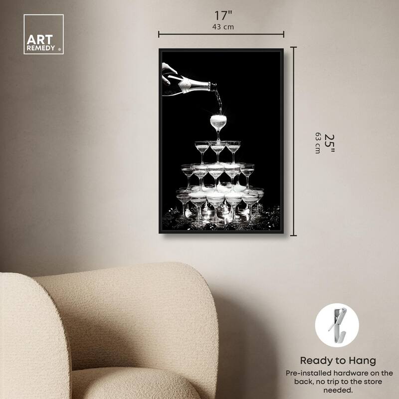 Flow of Fizz Canvas by Art Remedy