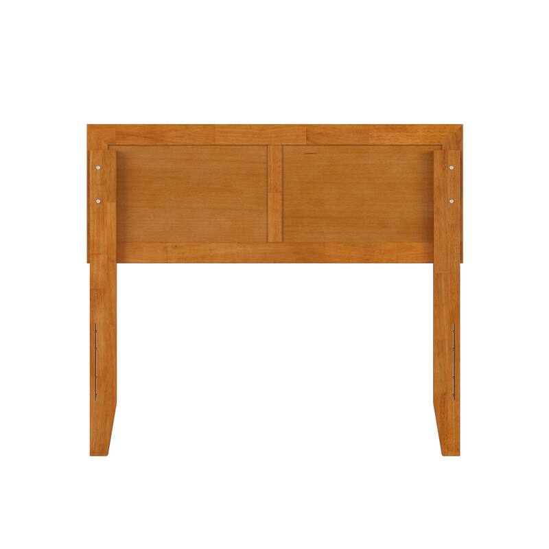 Twin Solid Wood Headboard in Light Toffee with Clean Panel Design and Modern Classic Look