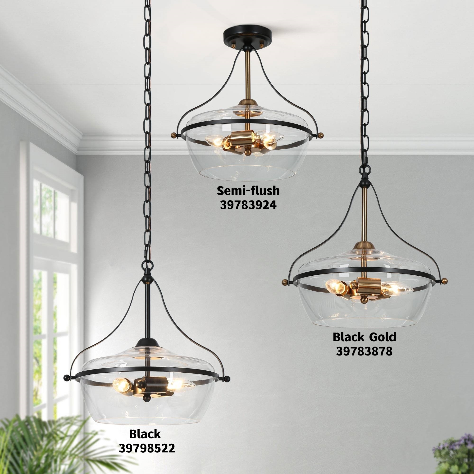Large glass ceiling pendant on sale