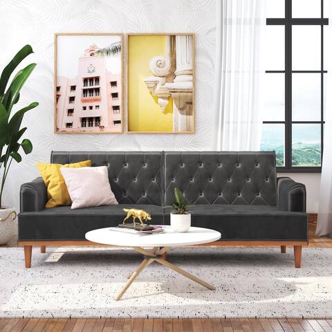 Mr. Kate Stella Vintage Convertible Sofa Bed Futon