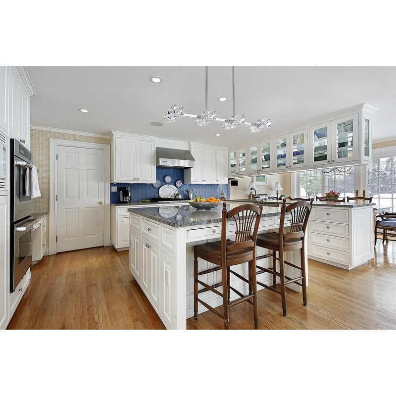 Elegant Lighting LD920D30 Lyra 8 Light 30" Wide Linear Pendant