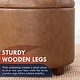 preview thumbnail 61 of 80, Donovan Tufted Round Storage Ottoman