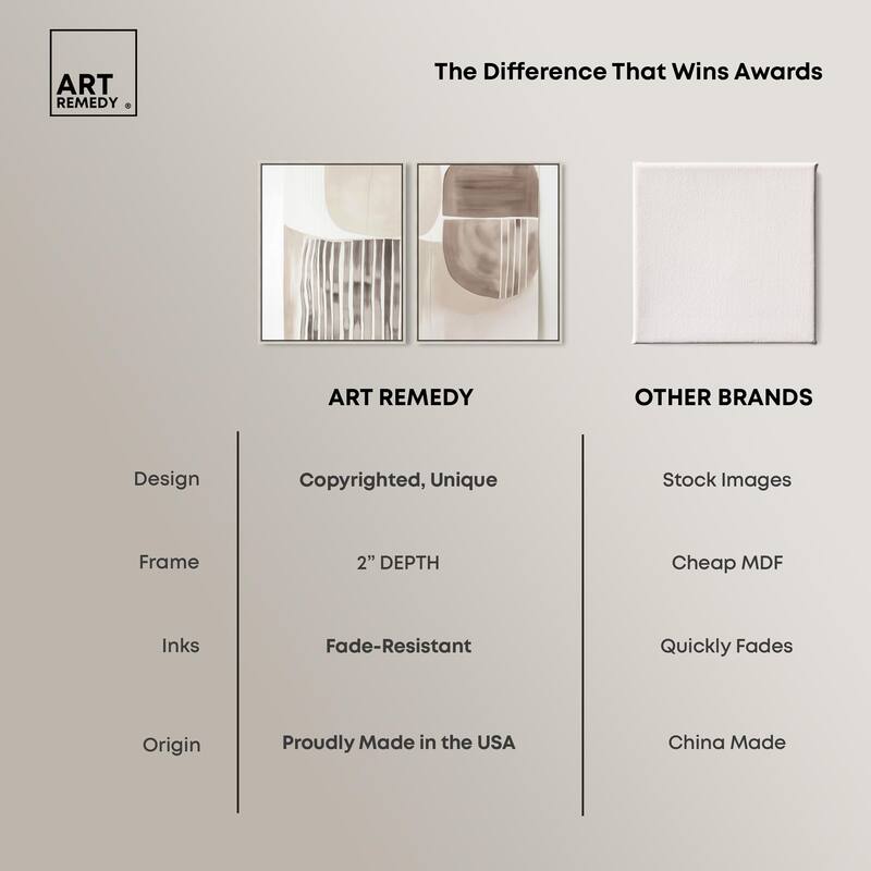 Elements of Quiet Canvas Set of 2 by Art Remedy