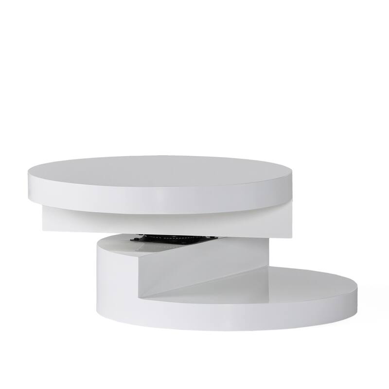 Small Circular Mod Rotatable Coffee Table by Christopher Knight Home
