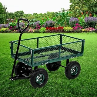 Cart Yard Dump Cart with Sturdy Steel Frame - Bed Bath & Beyond - 37593583