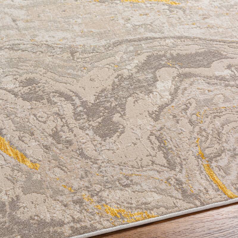 Livabliss Roswell Modern Abstract Swirl Area Rug