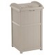 preview thumbnail 2 of 2, Suncast GH1732 Trash Hideaway 33 Gallon Resin Outdoor Garbage Container, Taupe Taupe - 1 Pack