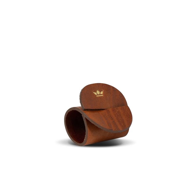 Napking Ring Leather 4 Pk Vintage Cognac