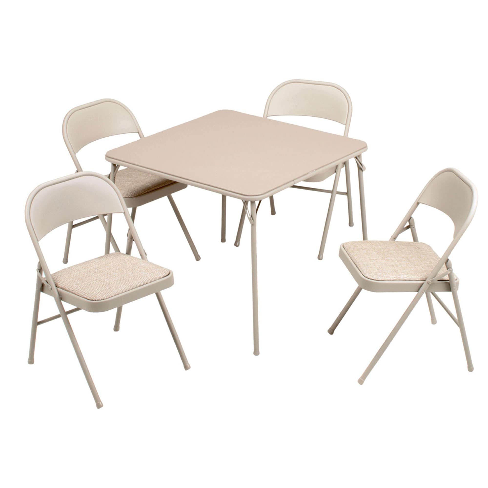 White card outlet table and chairs