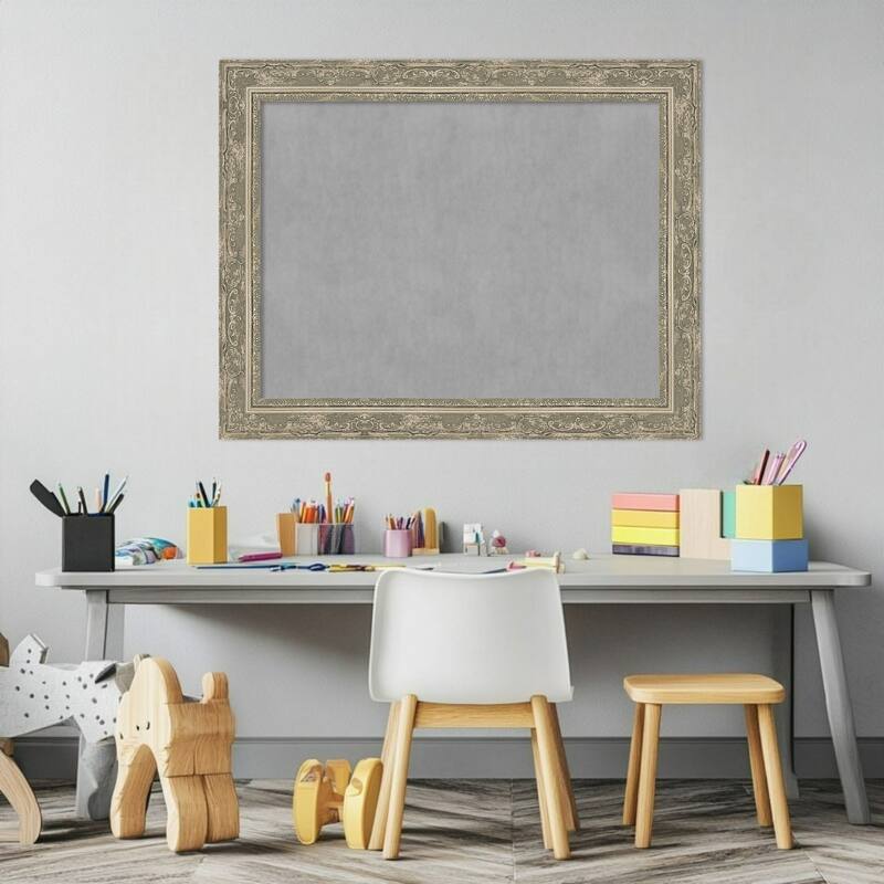 Amanti Art Filigree Gloss Black Framed