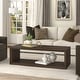 preview thumbnail 15 of 26, Osmond Rectangular Coffee Table 58" Wide - Alder Brown