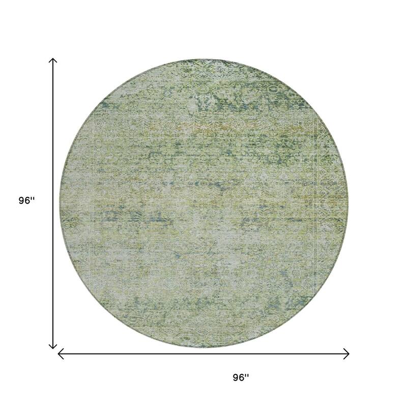 HomeRoots Abstract Traditional Rectangle Outdoor Rug