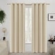preview thumbnail 83 of 85, Deconovo Velvet Blackout Curtains, 2 Panels, Thermal Insulated 52x63 Inch - Beige