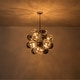 preview thumbnail 7 of 10, 12-Light Modern Globe Glass Kitchen Island Pendant Sputnik Chandelier with Black Smoke Glass Globe - W24"