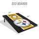 preview thumbnail 2 of 5, Pittsburgh Steelers NFL Compact 2x3 Tailgate Cornhole Board Set