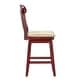 preview thumbnail 64 of 79, Eleanor Napoleon Back Wood Swivel Chair by iNSPIRE Q Classic