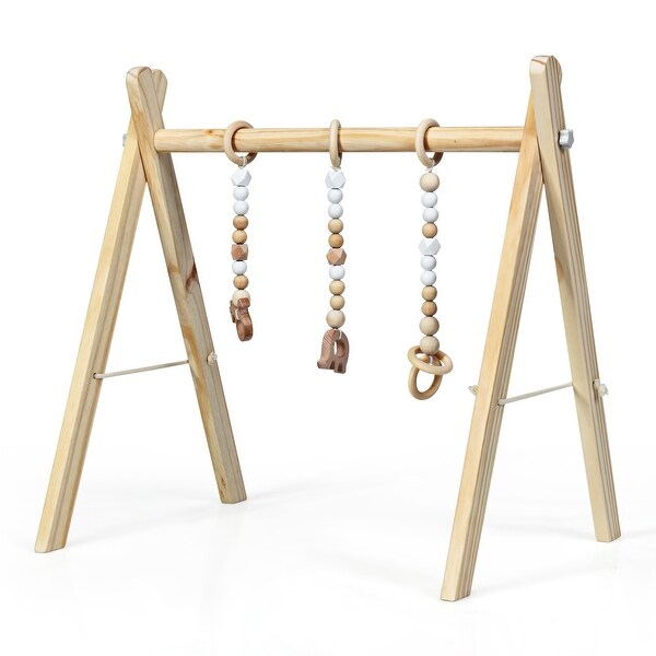 wooden baby teething toys