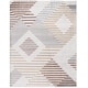 preview thumbnail 5 of 13, SAFAVIEH Palma Annushka Mid-Century Modern Rug 8' x 10' - Beige/Light Grey - Rectangle