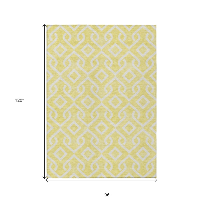 HomeRoots Geometric Transitional Rectangle Outdoor Rug