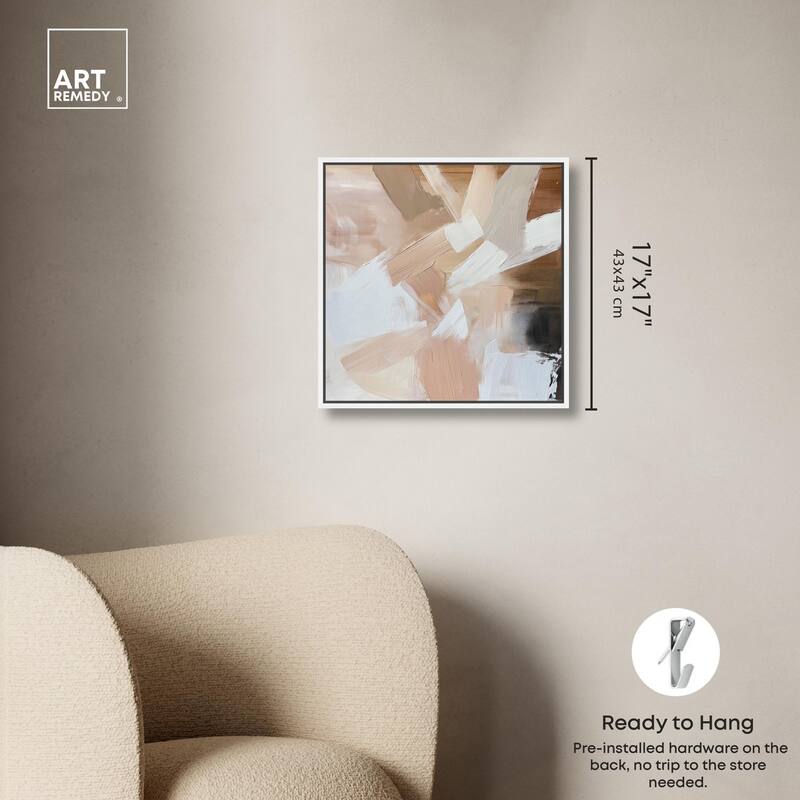 Taupe and Ash II Canvas by Art Remedy