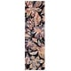 preview thumbnail 50 of 69, SAFAVIEH Handmade Blossom Chong French Country Floral Wool Rug 2'3" x 7' Runner - Black/Plum