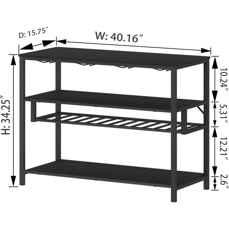 Wine Rack Table, Modern Floor Standing Wine Rack, Wine Cooler, Oak 40