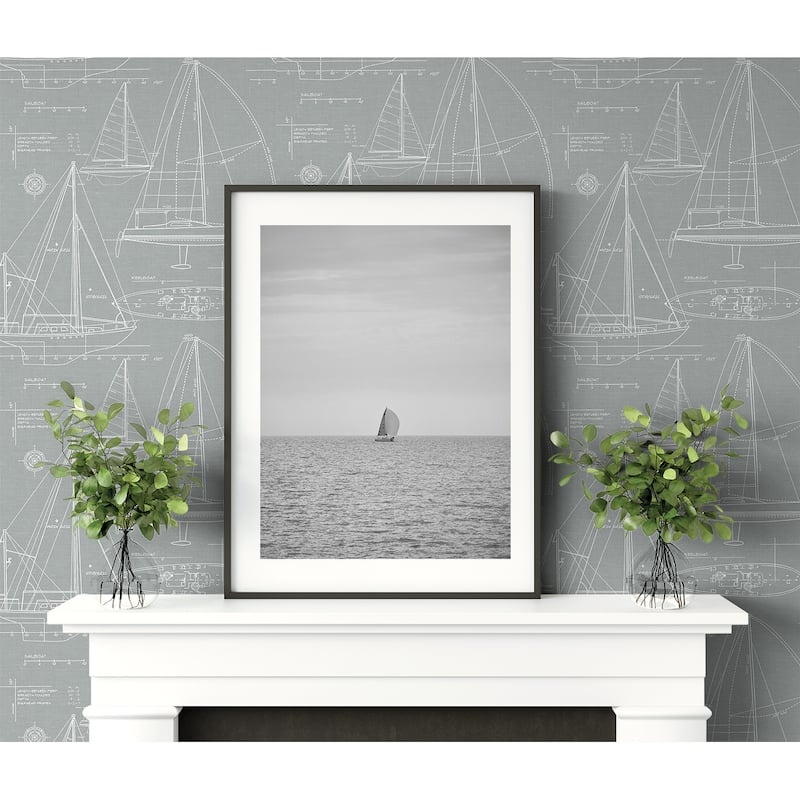 NextWall Yacht Club Peel and Stick Removable Wallpaper