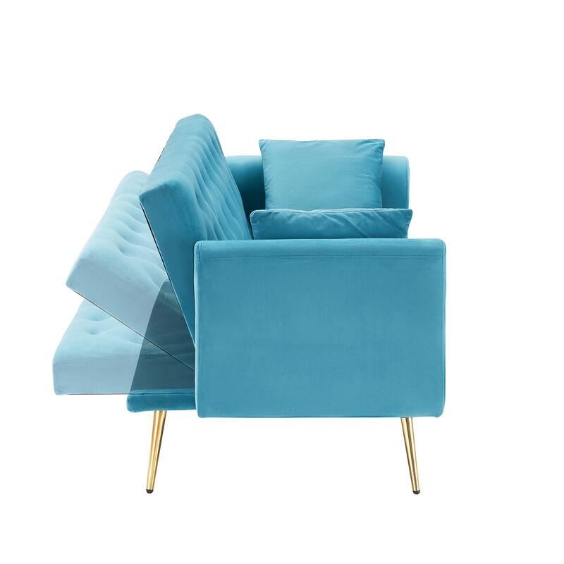 71" Convertible Double Folding Living Room Sofa Bed