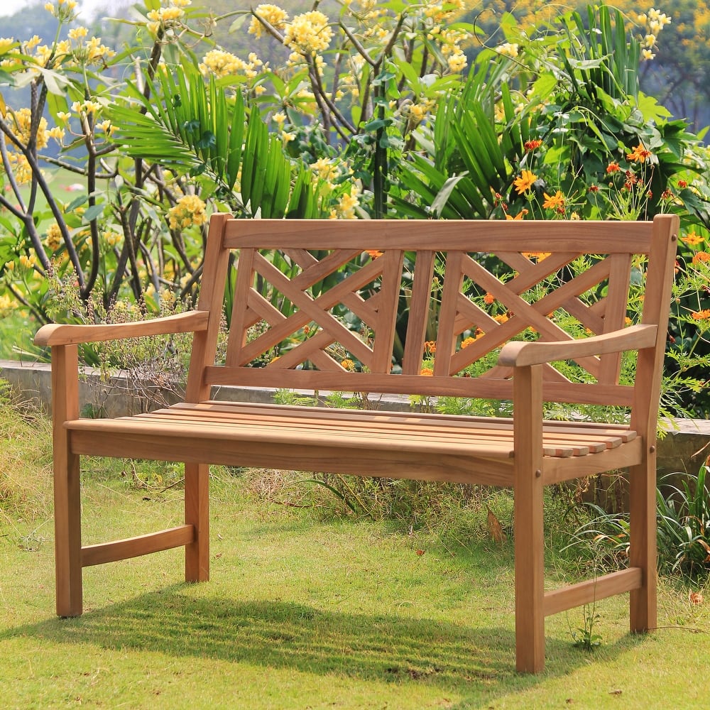 Cambridge Casual Isla 4-foot Teak Wood Outdoor Bench