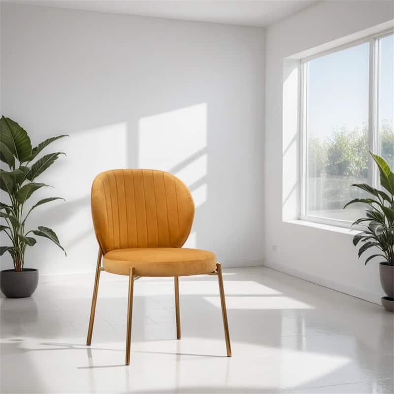 Contemporary Velvet Upholstery Dining Chair