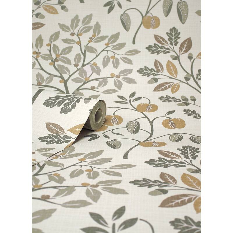 Fine Decor Rowan Natural Autumn Trees Wallpaper