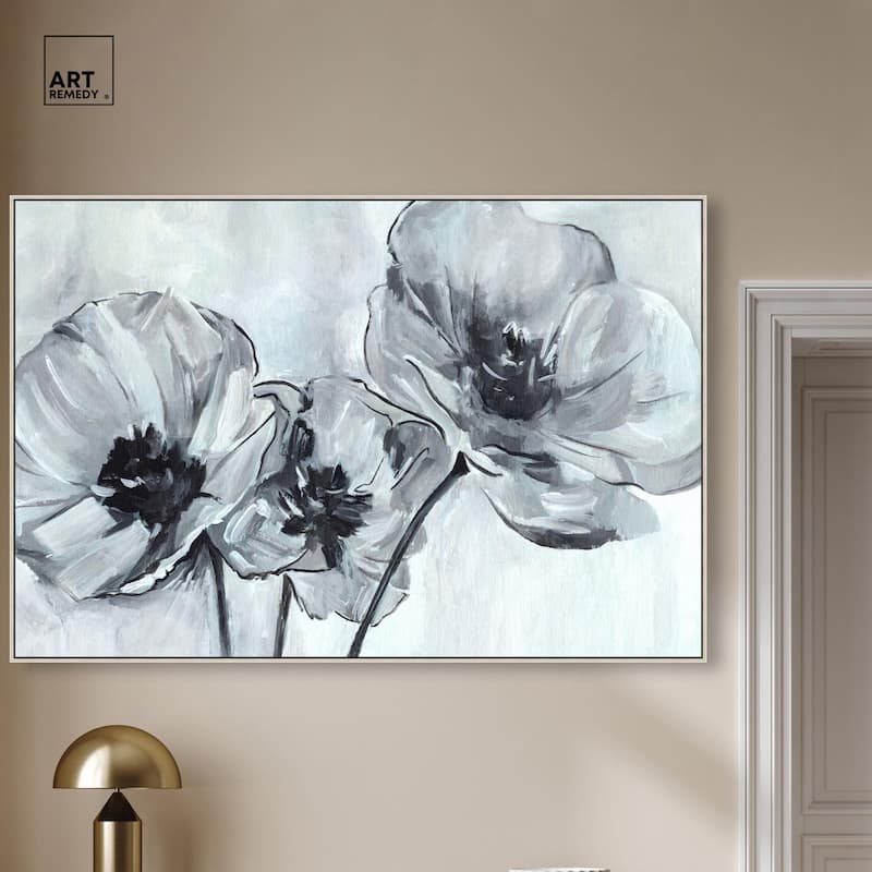 Flower Impressions Canvas by Art Remedy